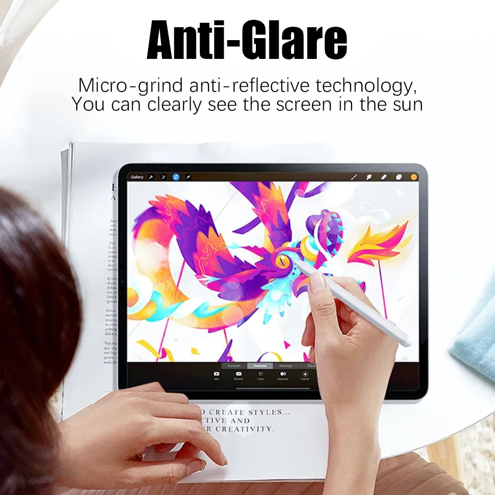 Color: Blue - Like Paper Film Screen Protector For iPad Air 13 11 5 4 3 M2 M4 2024 Pro 12.9 12 9 10th 9th 8th 7th Generation Mini 6 Matte Film