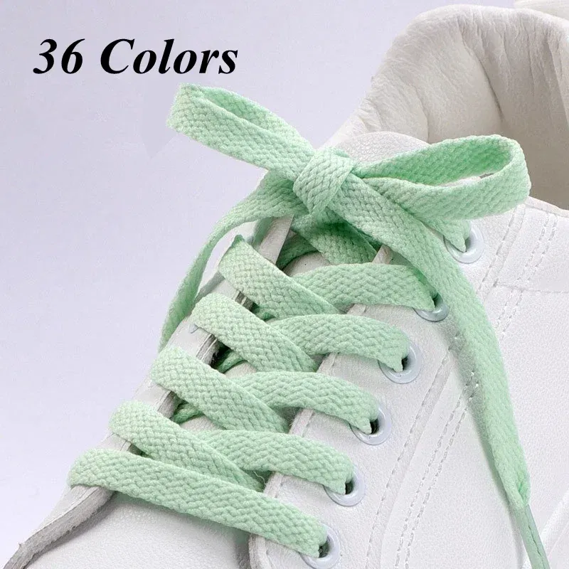 Color: light green, Ships From: CHINA, Length: 140cm - 1pair Classic Shoe Laces Flat Shoelaces Fit Fashion Solid Sports Shoelace Casual Unisex Shoe Strings Shoe Accessories