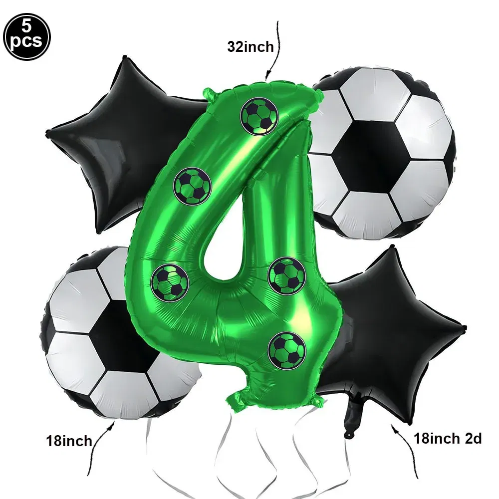 Color: MINT GREEN - Soccer Birthday Party Decorations Disposable Tableware Paper Plates Cups Napkins Tablecloth Balloon Banner Soccer Party Supplies