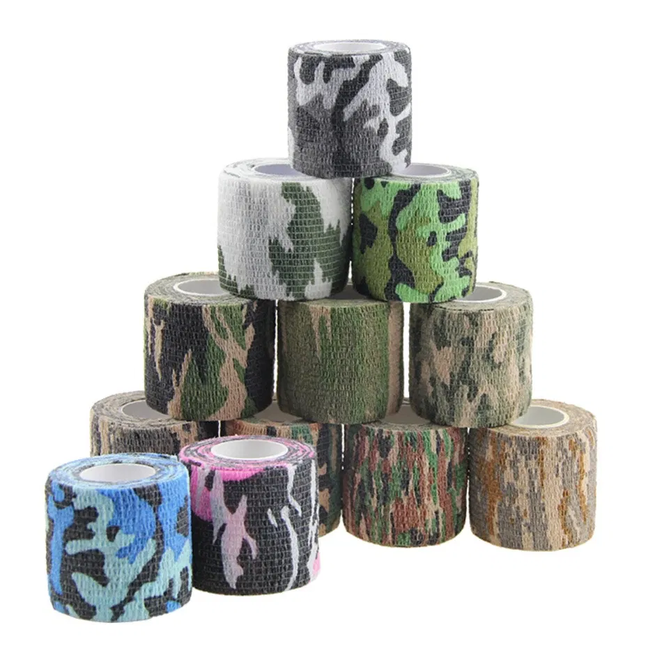 Color: plum - 1pc Disposable Self-adhesive Flex Elastic Bandage Tape For Tattoo Handle Grip Tube Wrap Elbow Sport Stick Accessories 5*450cm