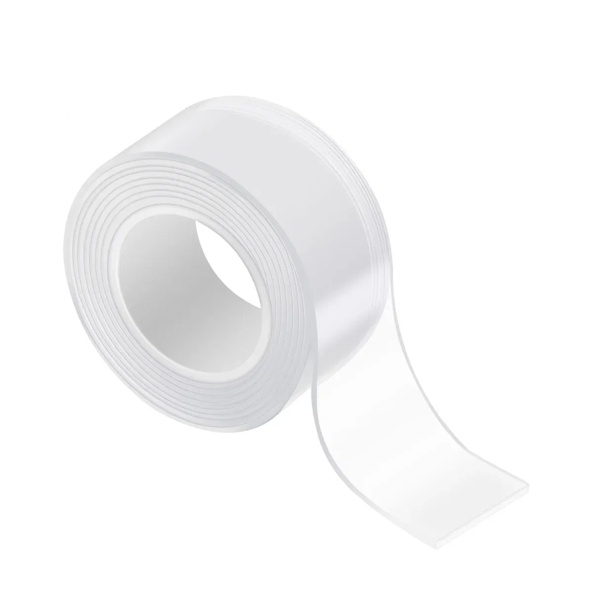 Color: Translucent, Length: 5M, Width: 20mm - Waterproof Wall Stickers Reusable Heat Resistant Bathroom Home Decoration Tapes Transparent Double Sided Nano Tape