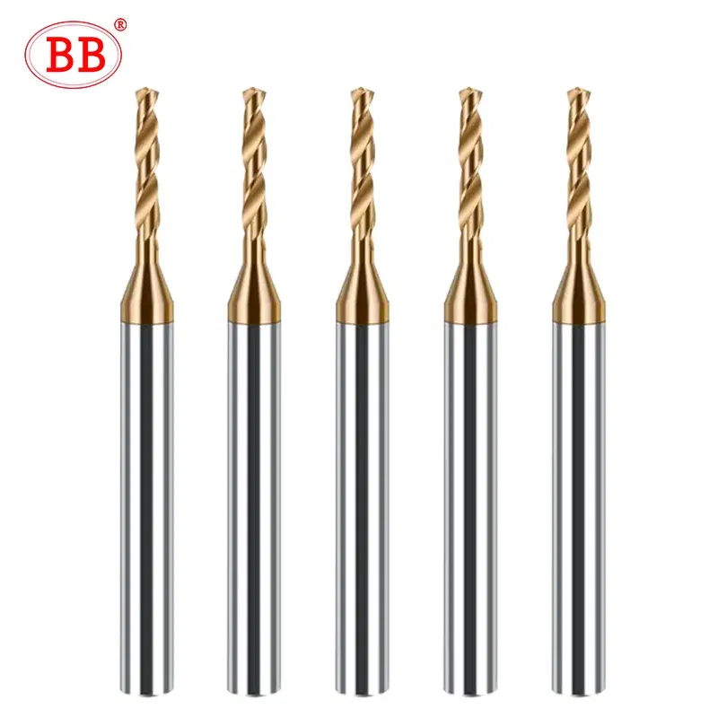 Hole Diameter: 15mm - BB 2.03-3.75mm Micro Drill Mini Coated Solid Carbide Bit Metal Iron Steel Hole Drilling 3xD Cutting Length D=4mm CNC Tool 1pcs