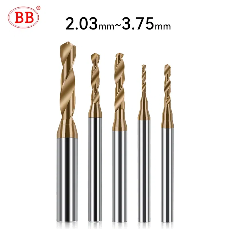 Hole Diameter: 15mm - BB 2.03-3.75mm Micro Drill Mini Coated Solid Carbide Bit Metal Iron Steel Hole Drilling 3xD Cutting Length D=4mm CNC Tool 1pcs