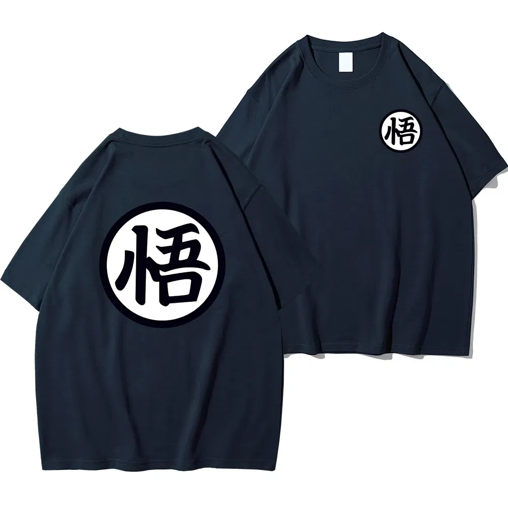 Color: green, Size: XXXL - Summer Fashion Anime Son Goku Cosplay T-shirt Cotton Short Sleeve Tops Tee Loose Oversized Casual T Shirts Men Harajuku Clothing