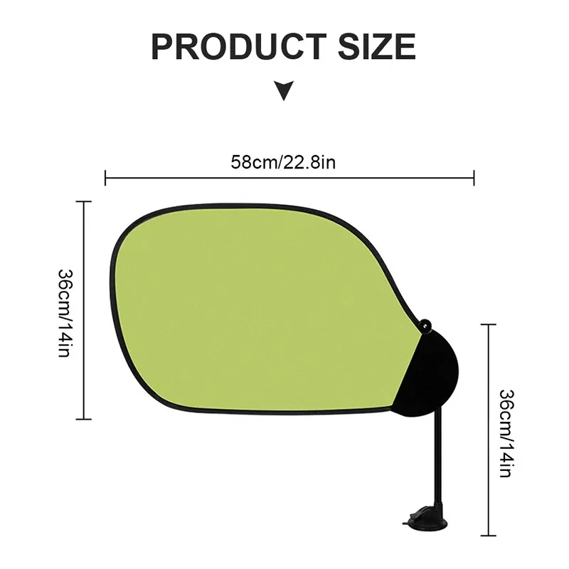 Color: Black - BLALION Car Side Window Sun Shade UV Protection Adjustable Suction Cup Sunshade Summer Foldable Sun Protection Heat Insulation