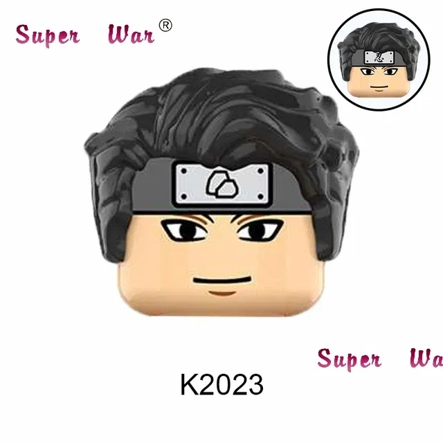 Color: Dark Red - Single New Cartoon Action Figures accessories Building Block children WM2081 WM6105 WM6106