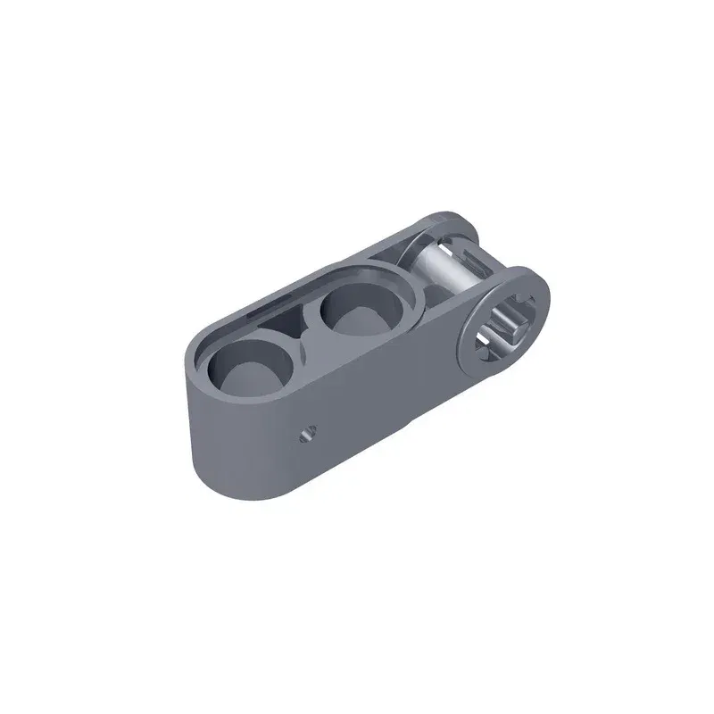 Color: Burgundy - Gobricks GDS-936 Technical, Axle and Pin Connector Perpendicular 3L with 2 Pin Holes compatible with lego 42003 Educational