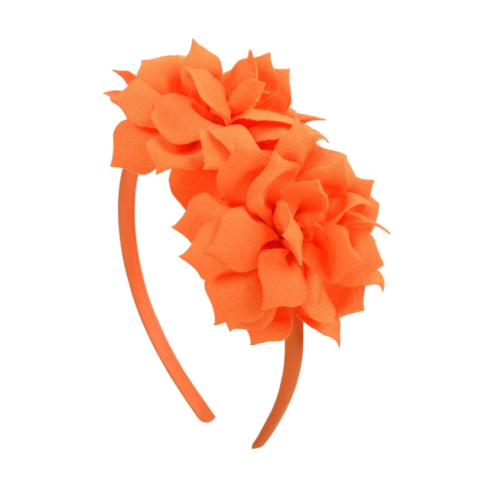 Color: light brown - 1 Piece Ribbon Handmade Hair Bows Hairbands for Baby Girls 20 Colors Cute Bowknot Solid Headband Headwear Baby Hair Accessories