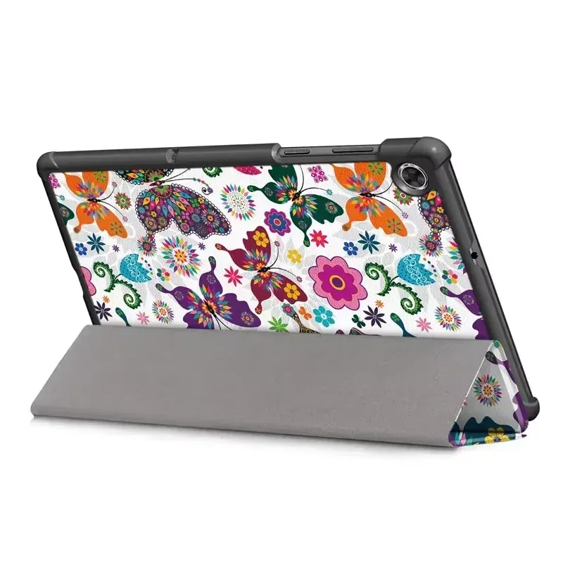 Color: Yellow, Size: eleven, Ships From: CHINA - For Lenovo Tab M10 HD 2nd Gen Case TB-X306F X306X Tri-Fold Stand Wake/Sleep Magnetic Protective Shell  PU Leather Tablet Cover