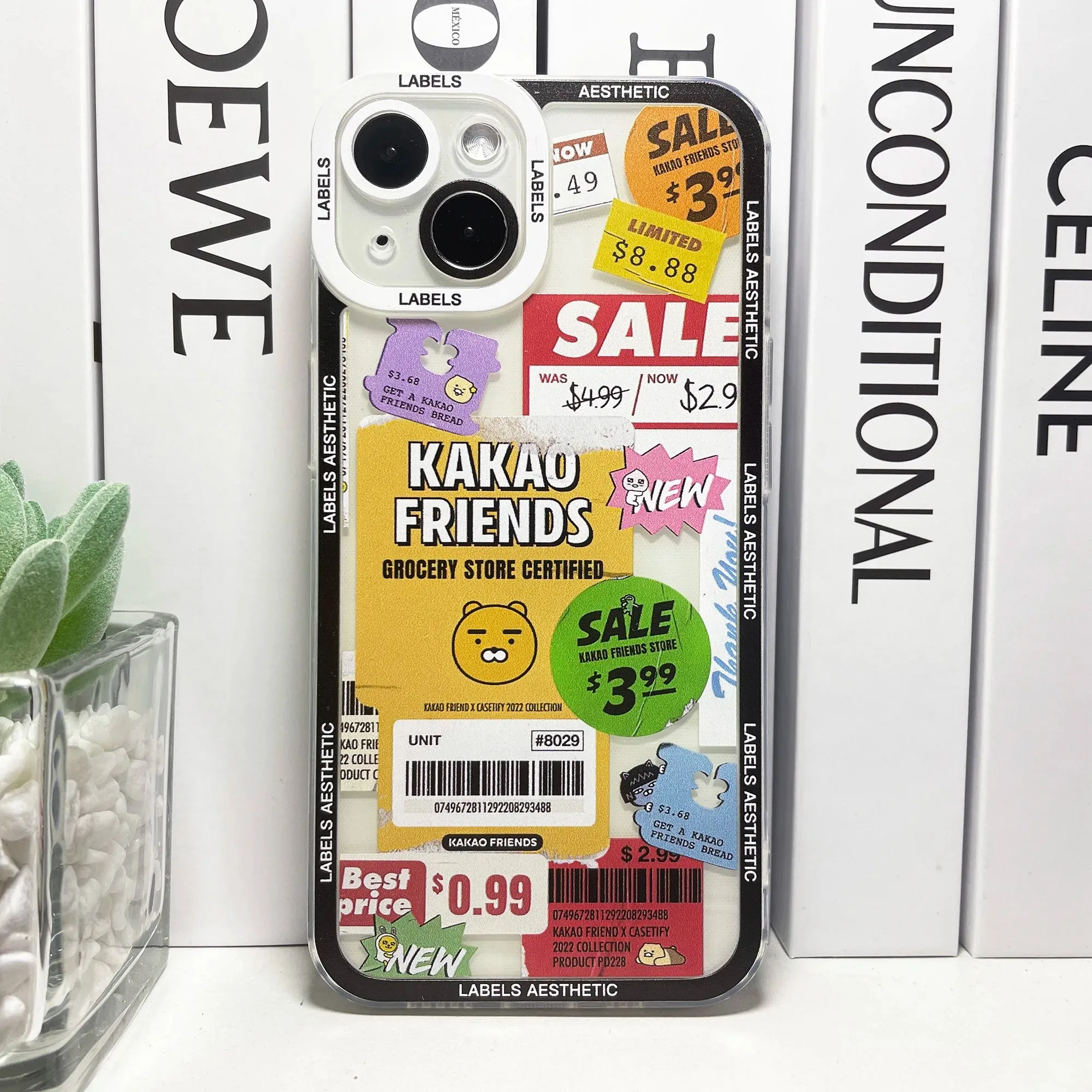 Color: GRAY, Material: PP - Mix Labels Collage Stickers Aesthetic Phone Case For Samsung Galaxy S10 S20 S21 S22 S23 S24 FE Plus Ultra Note 20