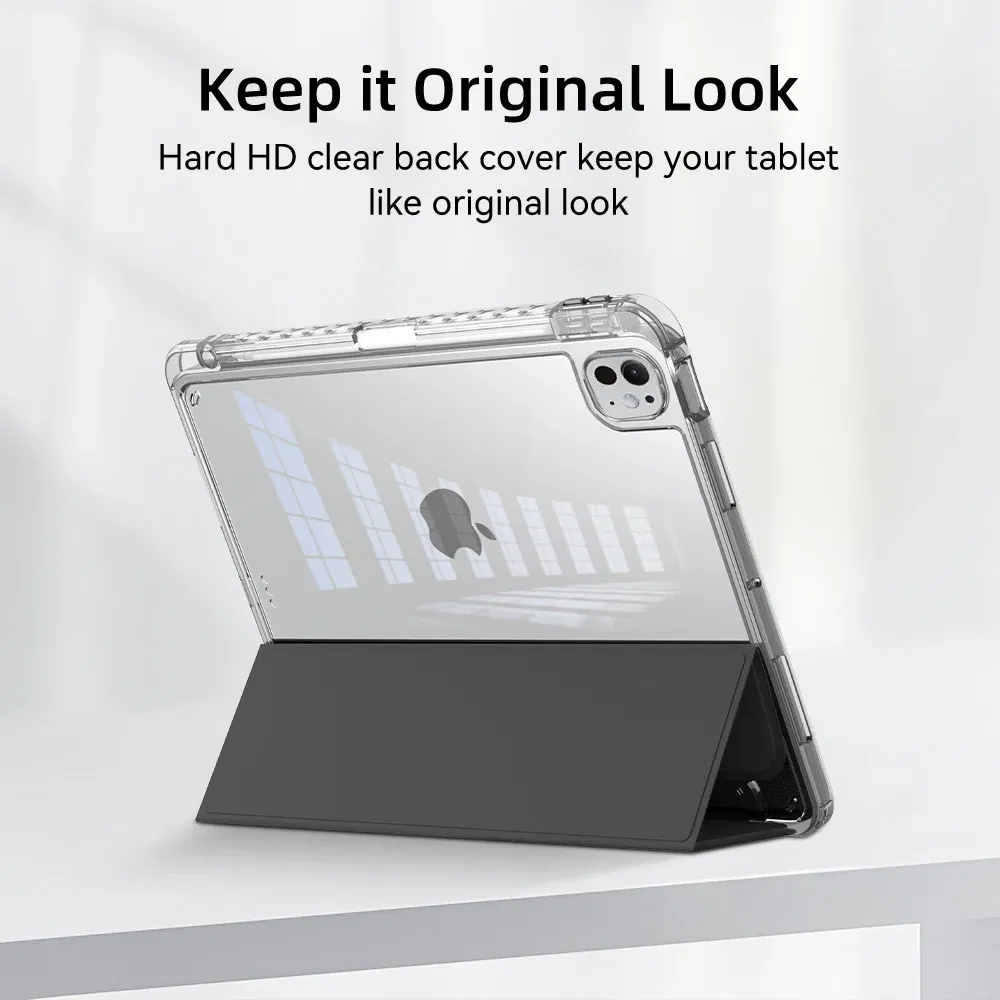 Color: Red, Size: iPad pro 12.9 - For iPad Air 5 Case 2024 Air 6 11 iPad Pro 11 12.9 13 10 Gen 10.2 9th 8th 7th 9.7 6th 5th Mini 7 6 Smart case with pen Holder
