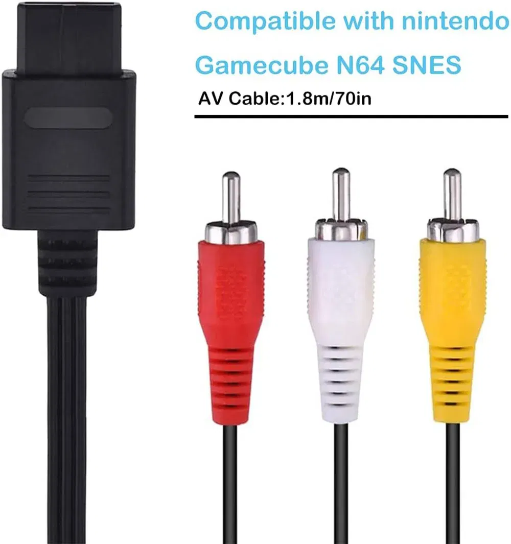 Bundle: Bundle 4 - AC Power Supply for Gamecube, AV Composite Cable Cord Compatible with Gamecube NGC Console