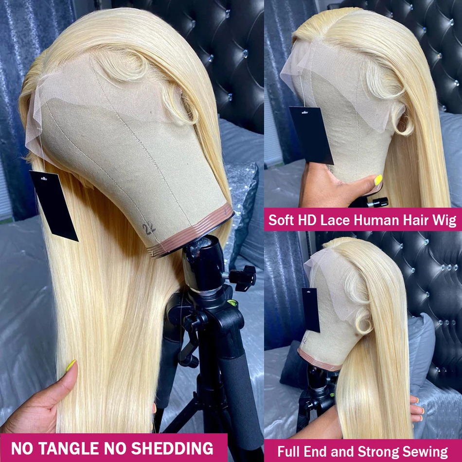 Color: #144, Ships From: CHINA, Stretched Length: 18inches, Density: 180% - 613 Blonde Lace Front Wig Human Hair 13X6 Hd Lace Frontal Wig Straight Lace Front Wigs Human Hair 13X4 Lace Front Human Hair Wig