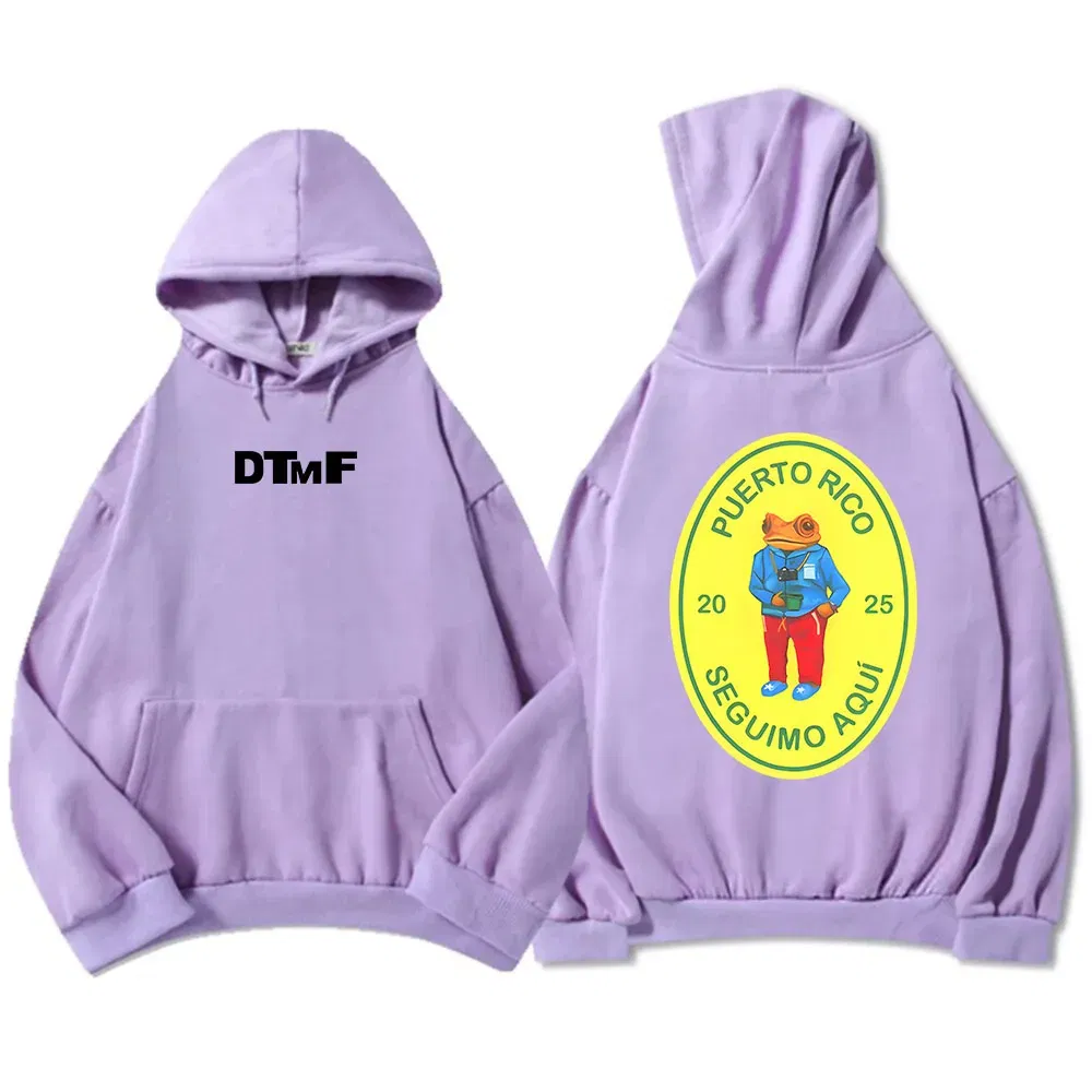 Color: WHITE, Size: XXXL - DTMF Deb?­ Tirar Más Fotos 2025 New Album Hoodies Bad Bunny Singer Printing Sweatshirts Men Women Clothing Sudaderas Hombre Male