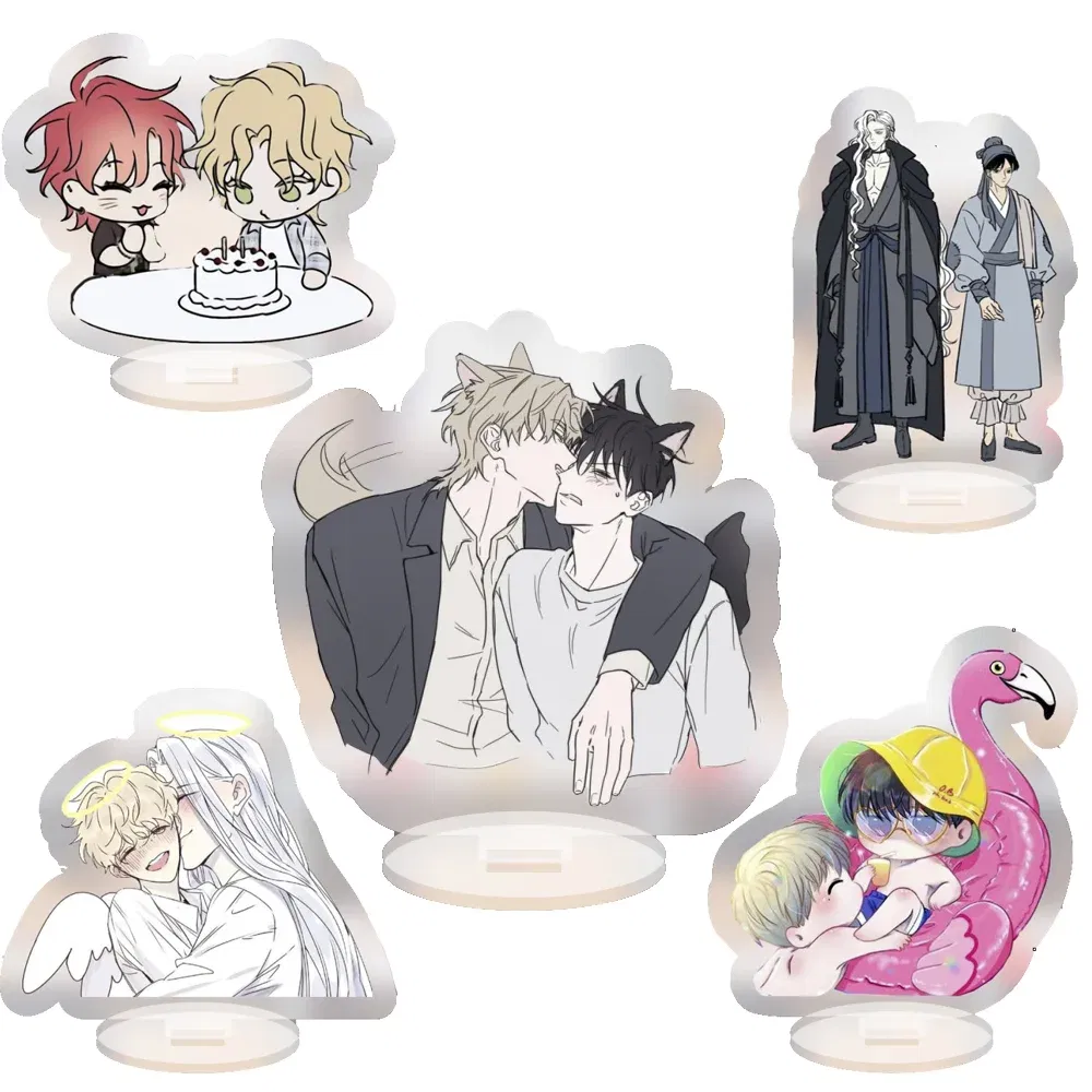 Color: Pink, Size: 10 cm, Ships From: CHINA - Popular Anime The Infinity Cartoon Figure Acrylic Stand Model Cherry Blossom Hasegawa Langa Bag Pendant Skateboard Fans For Gift