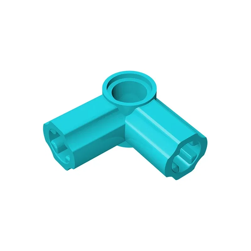 Color: PURPLE - Gobricks GDS-921 Technical, Axle and Pin Connector Angled #6 - 90 degrees compatible with lego 32014 pieces of children's DIY