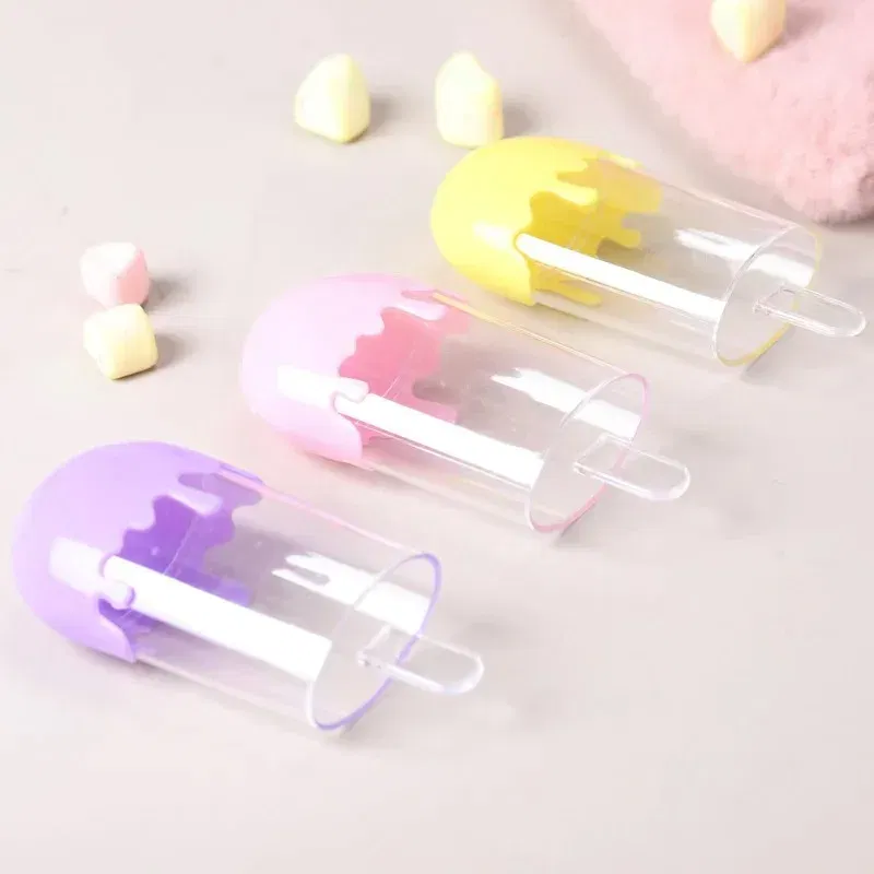 Color: plum, Gift Box Size: Other - 12pcs Creative Cute Plastic Ice Cream Candy Boxes for Wedding Baby Shower Children Birthday Party Candy Container Sweets Case
