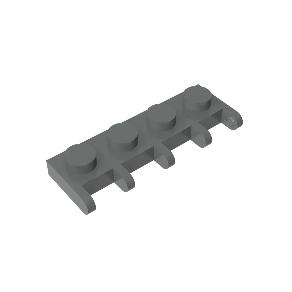 Color: GRAY - Gobricks GDS-M348 Hinge Vehicle Roof Holder 1 x 4 compatible with lego 4315 Assembles Building Blocks children's toys