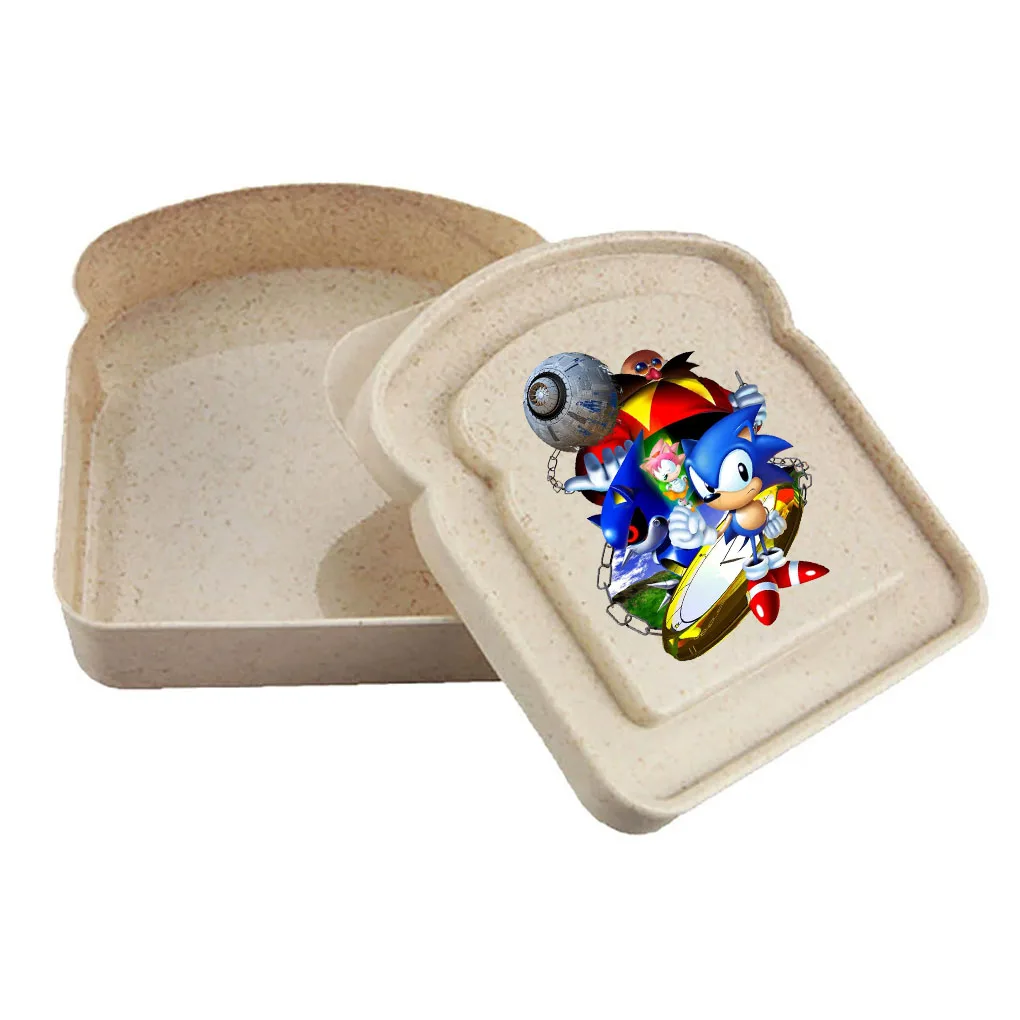 Color: PURPLE - 2025 sonic Sandwich Containers Lunch Toast Storage Box With Lid Portable Food Storage Reusable Microwave Lunch Sandwich Box