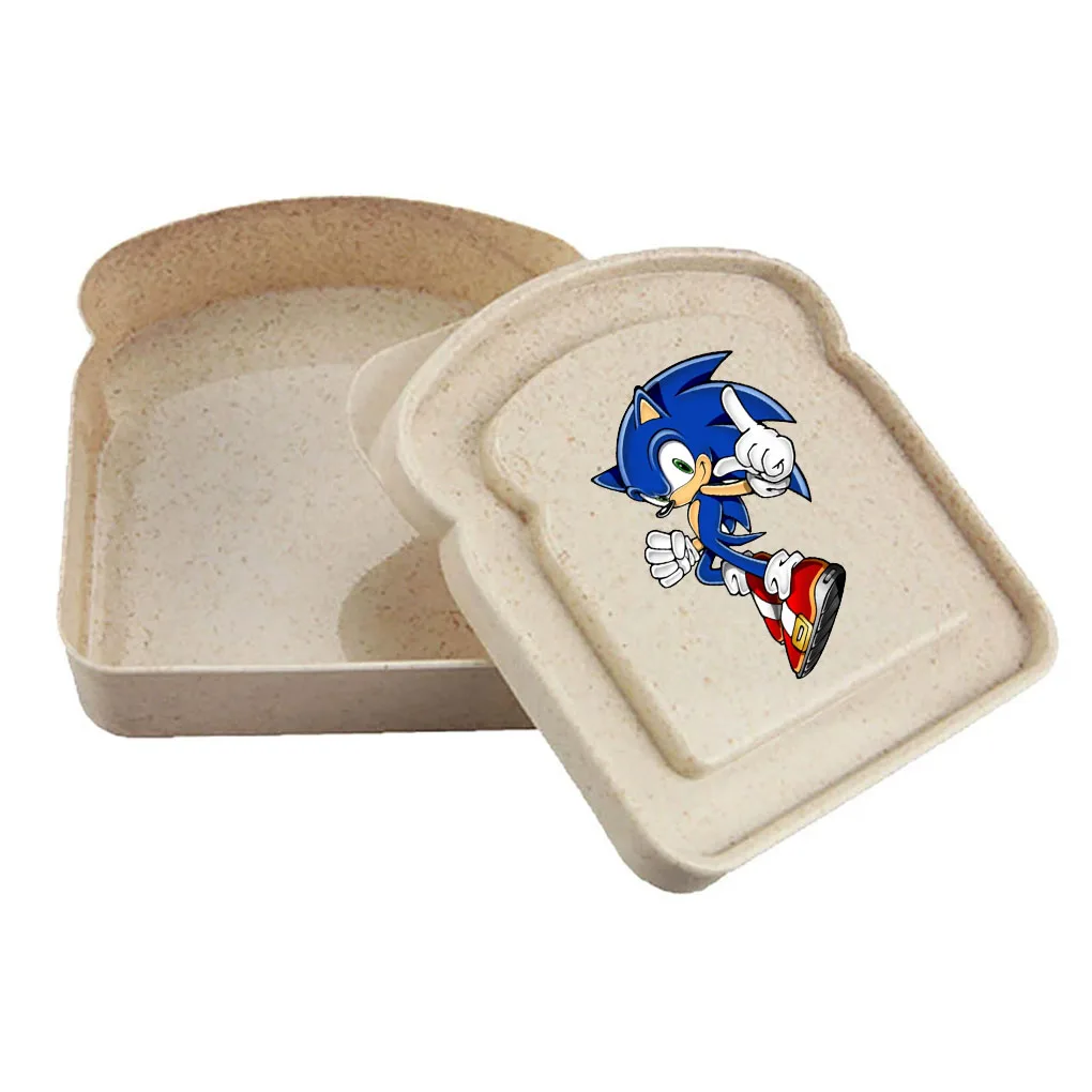 Color: PURPLE - 2025 sonic Sandwich Containers Lunch Toast Storage Box With Lid Portable Food Storage Reusable Microwave Lunch Sandwich Box