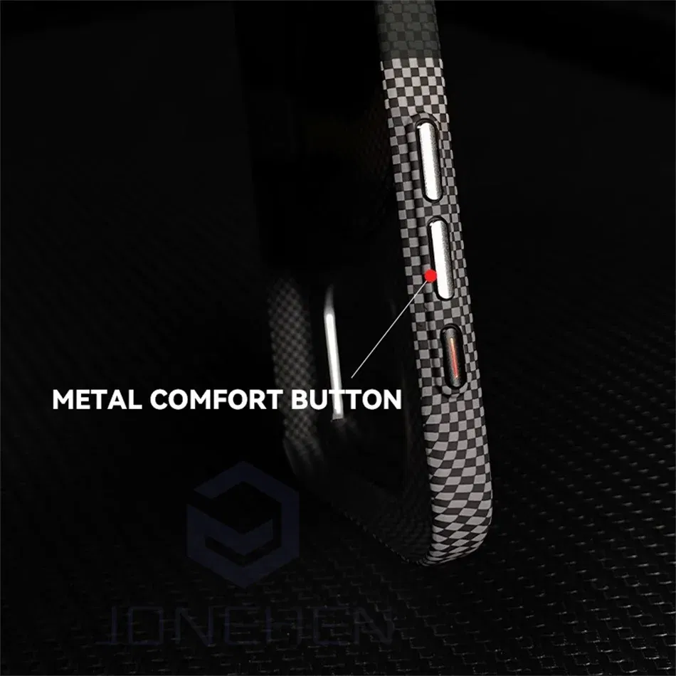 Color: Beige, Material: PVC - Luxury Alloy Lens 3D Relief Peak Carbon Fibre Pattern Case For iPhone 13 14 15 16 Pro Max Slim Shockproof PC Cover For Magsafe