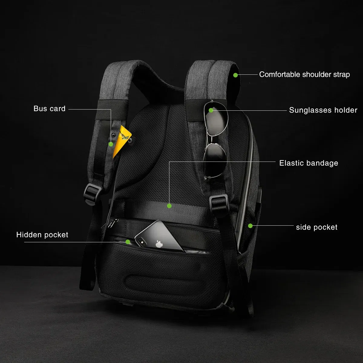 Color: black, Ships From: CHINA - Tigernu Men Backpack Laptop Backpack 15.6inch Cut-resistant Fabric Business Backpack Bags For School Travel Backpacks Knapsacks