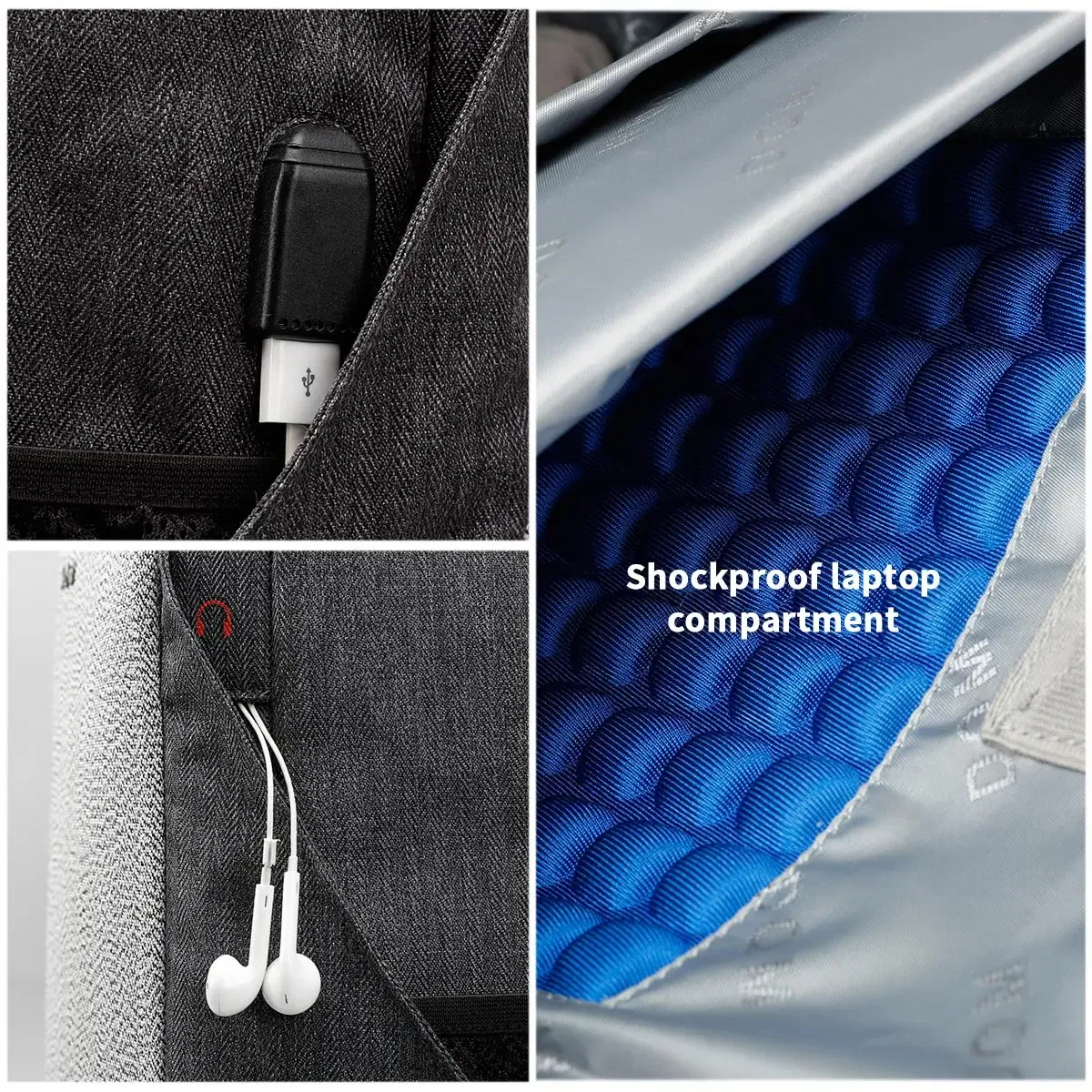 Color: black, Ships From: CHINA - Tigernu Men Backpack Laptop Backpack 15.6inch Cut-resistant Fabric Business Backpack Bags For School Travel Backpacks Knapsacks