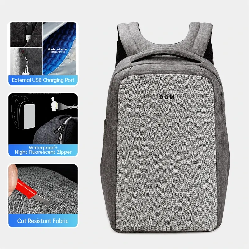 Color: black, Ships From: CHINA - Tigernu Men Backpack Laptop Backpack 15.6inch Cut-resistant Fabric Business Backpack Bags For School Travel Backpacks Knapsacks