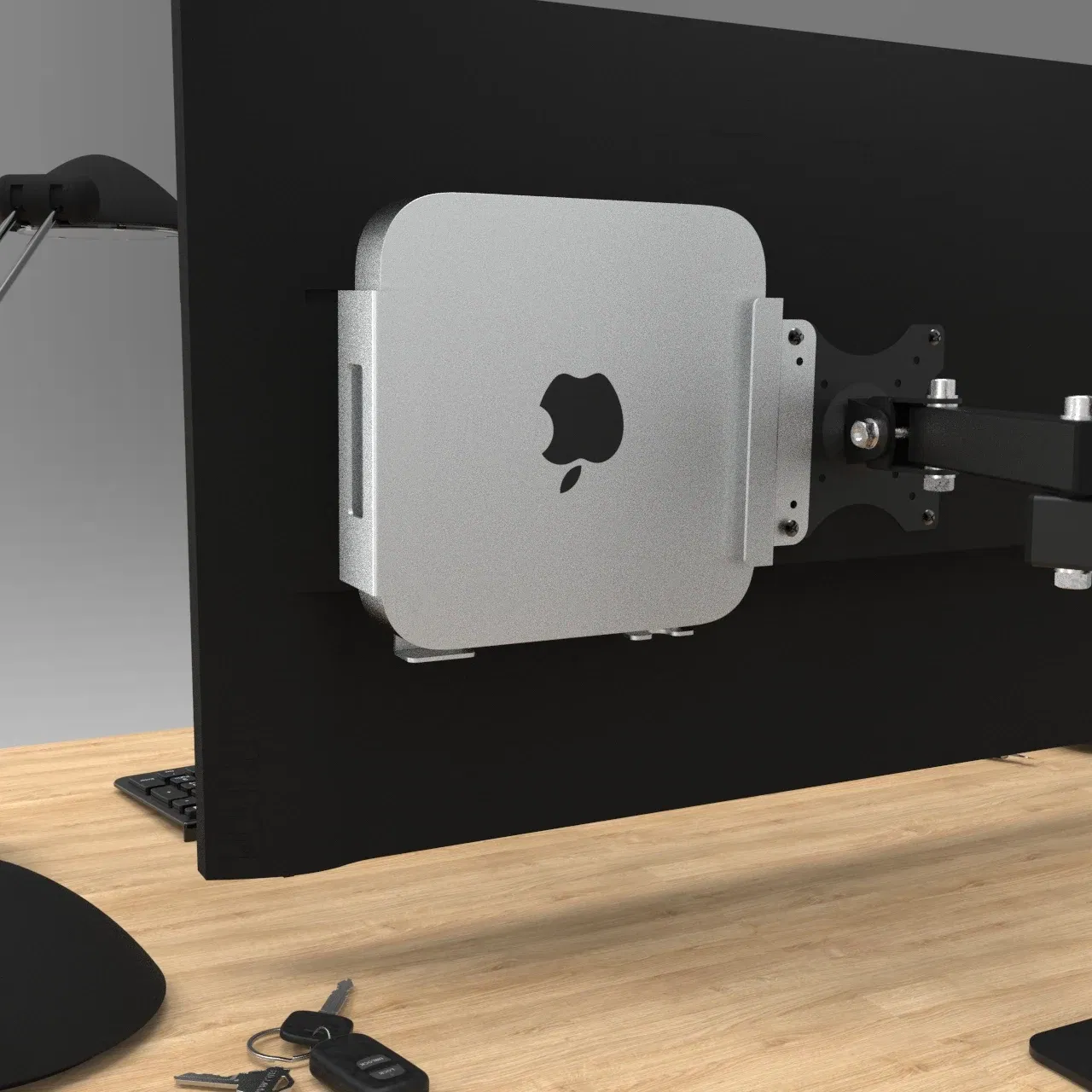 Color: Red, Ships From: CHINA - Hang Macmini behind the monitor support monut Macmini under desk vesa extension