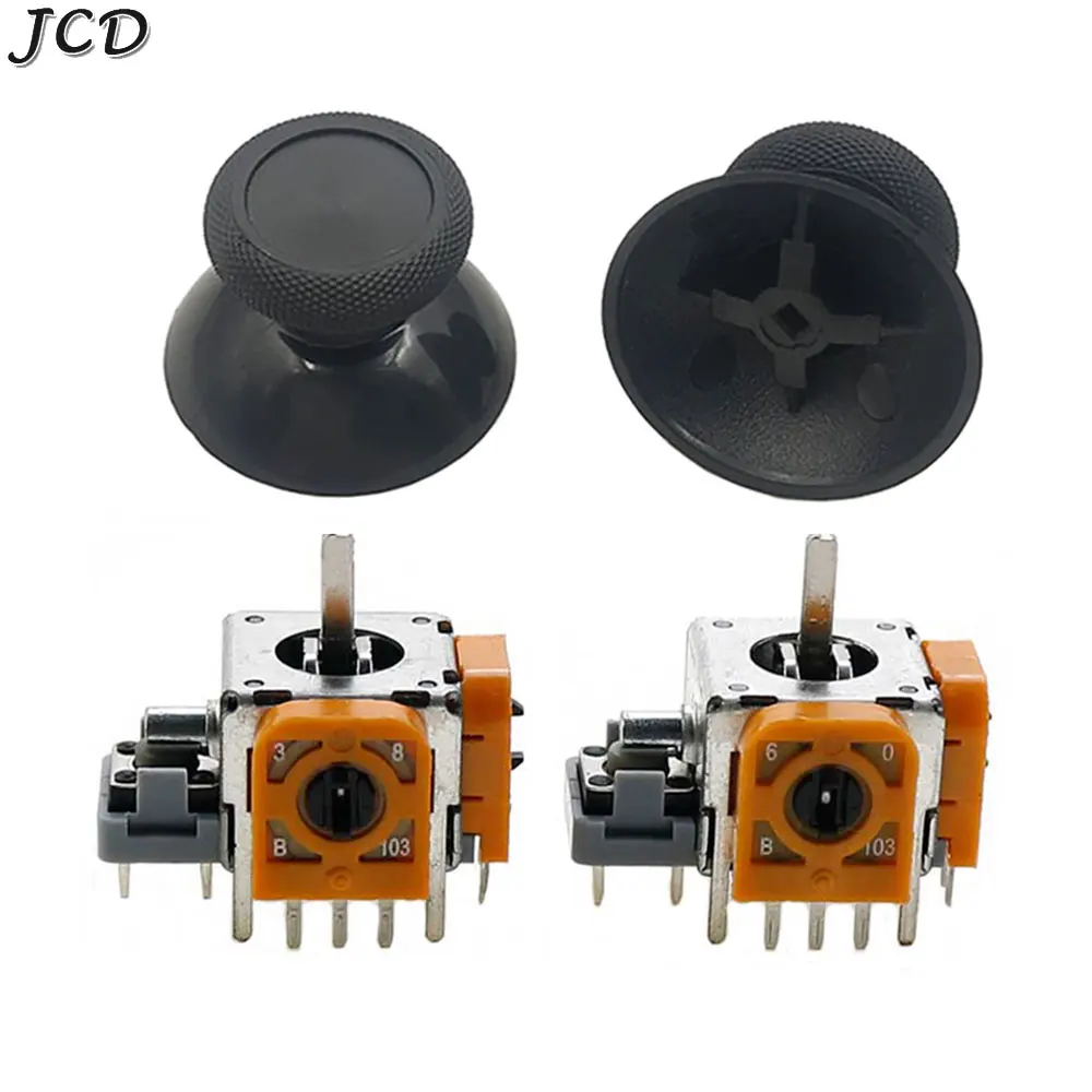 Color: Dark Blue - JCD 1Set 13X13mm For XBOX ONE /PS4 /Switch Pro Generic Controller Power A Analog Stick Caps & 3D Module Sensor Replacement