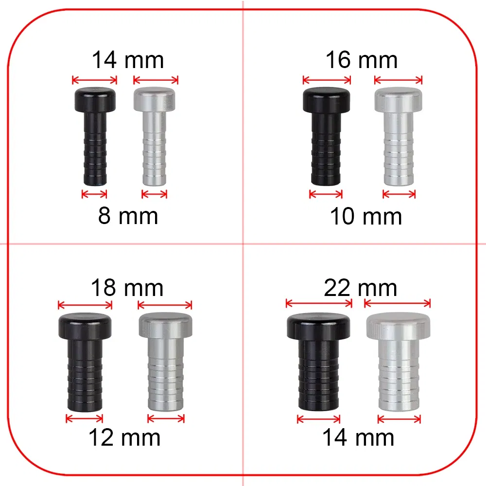 Color: Blue - 8mm-32mm Alloy Aluminium Plug Blow Off Valve Bov Blanking Plug Silicone Hose Blanking Plug 8 10 12 14 16 18 20 22 28 30 32