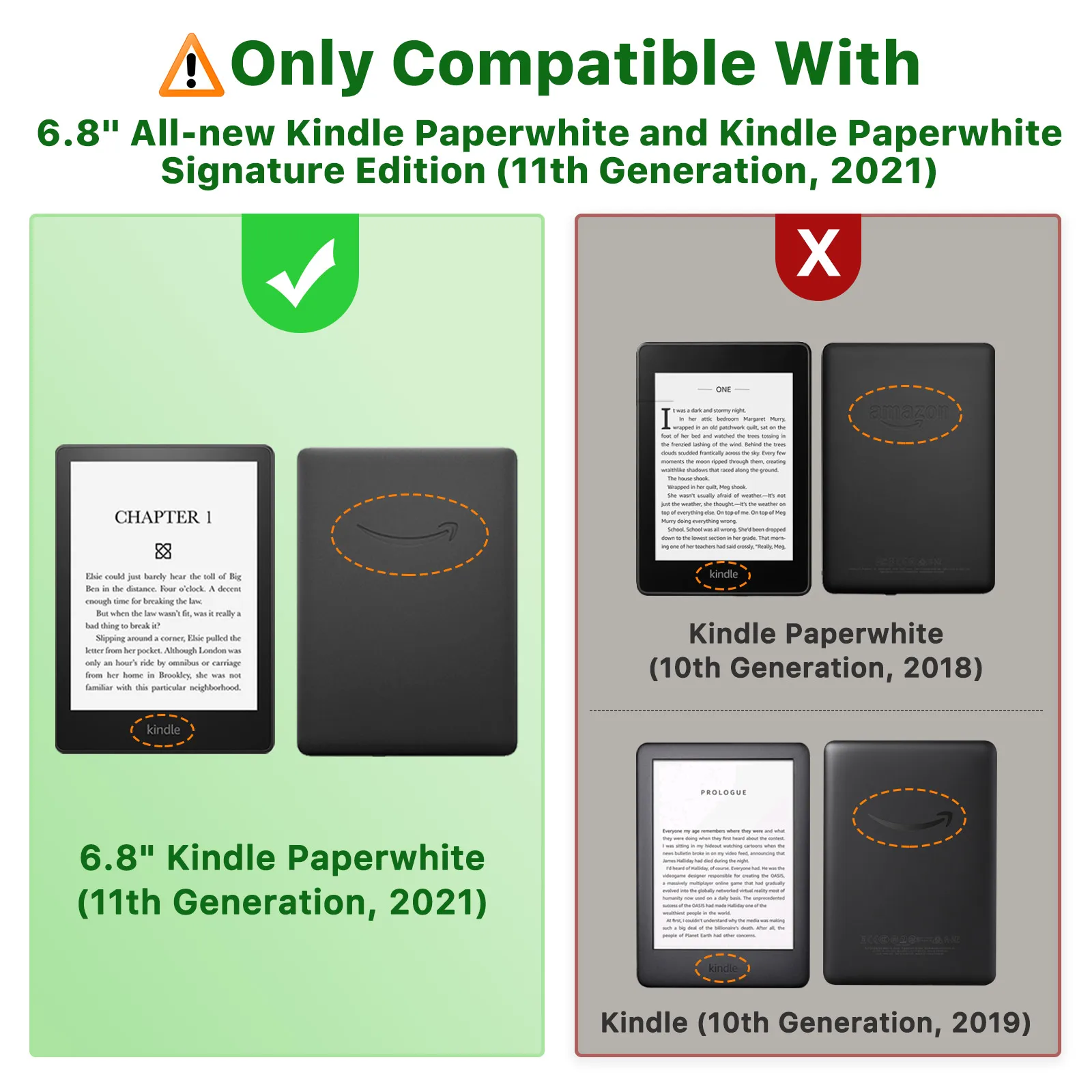 Color: Blue, Size: eleven - Case for 6.8" Kindle Paperwhite (11th Generation-2021) Ultra Clear Soft Flexible Transparent TPU Skin Bumper Back Cover Shell
