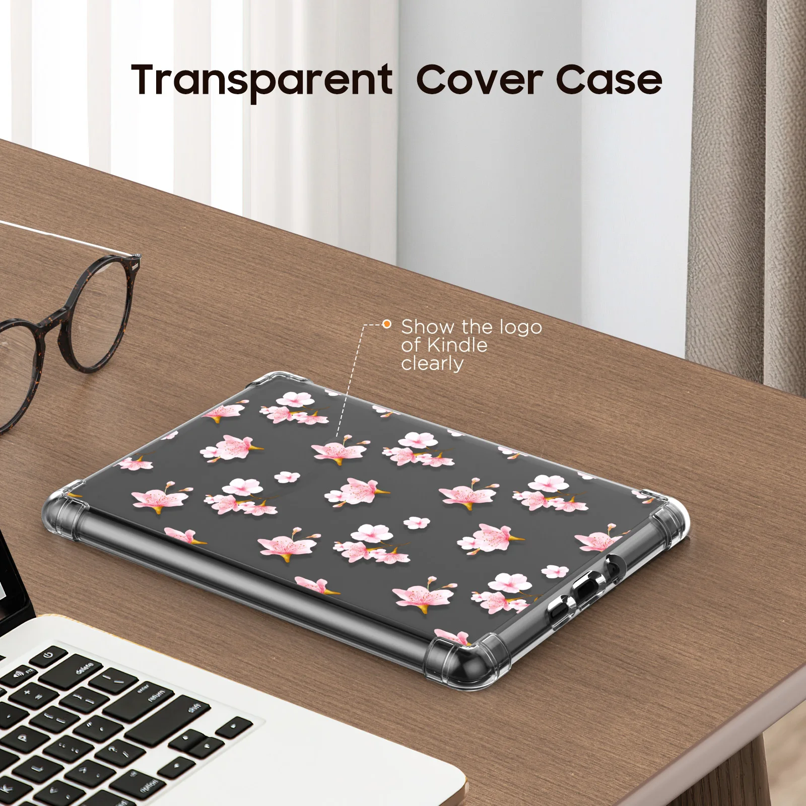 Color: Blue, Size: eleven - Case for 6.8" Kindle Paperwhite (11th Generation-2021) Ultra Clear Soft Flexible Transparent TPU Skin Bumper Back Cover Shell