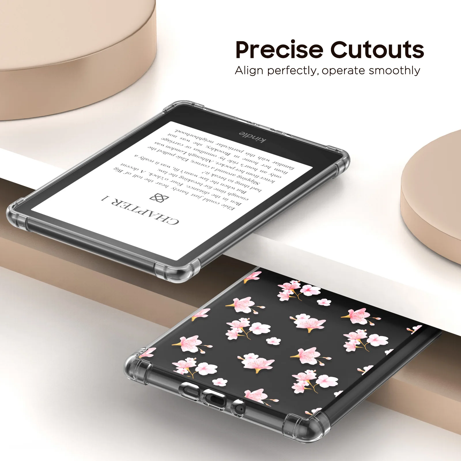 Color: Blue, Size: eleven - Case for 6.8" Kindle Paperwhite (11th Generation-2021) Ultra Clear Soft Flexible Transparent TPU Skin Bumper Back Cover Shell