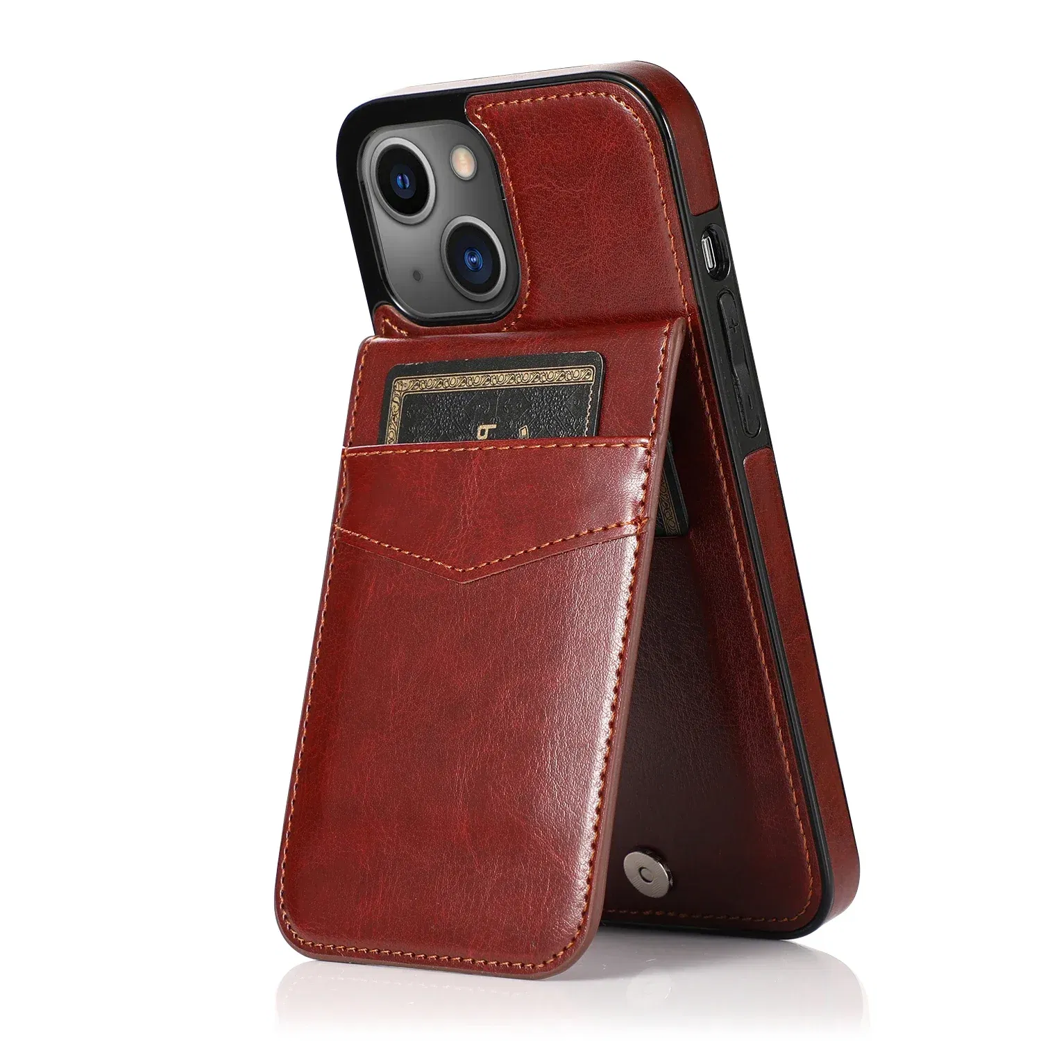 Color: Beige, Material: Nylon - Faux Leather Wallet Kickstand Phone Case for IPhone 13 12 Mini 16E 16 15 14 11 Pro Max X XR XS 7 8 Plus Case with Credit Card