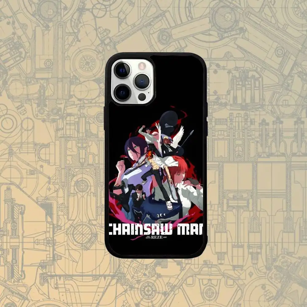 Color: black, Material: EVA - C-Chainsawman Reze Arc Movie Phone Case For IPhone 17,16,15,Pro,Max,Air,14,Plus,13,12,11 Magesafe Wireless Charge Cover