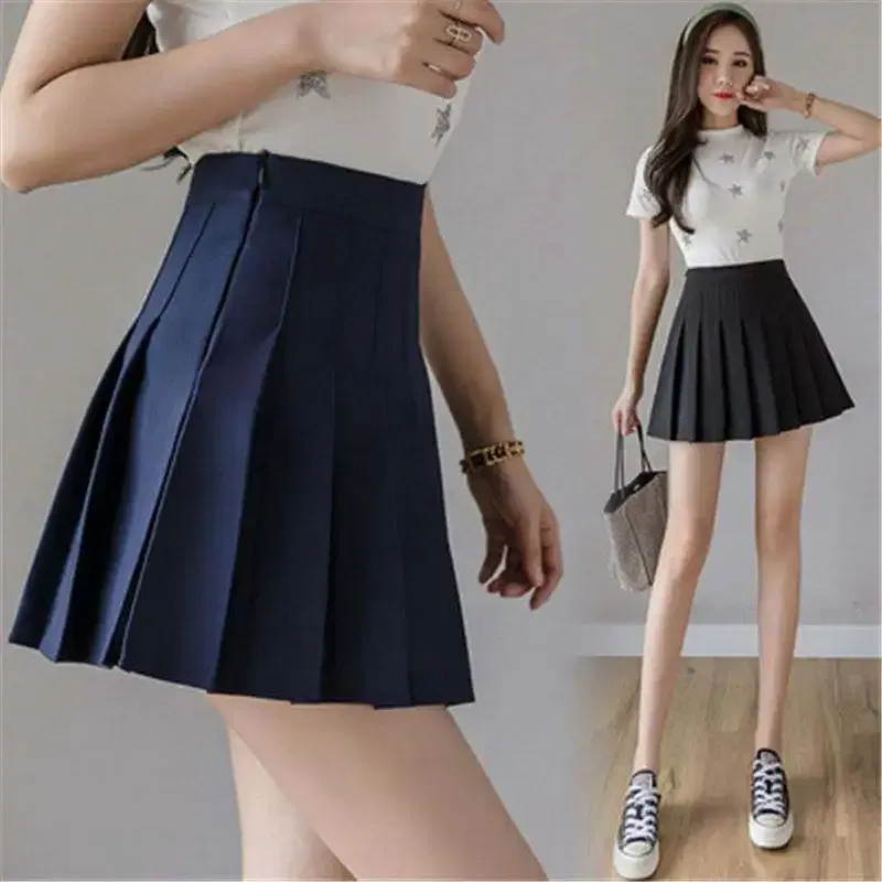 Size: XL, Color: black - 1pc Pleated High Waist Mini Skirt Women Sexy White Micro Ladies Korean Style Summer Miniskirt Y2k Egirl Hot Skirt