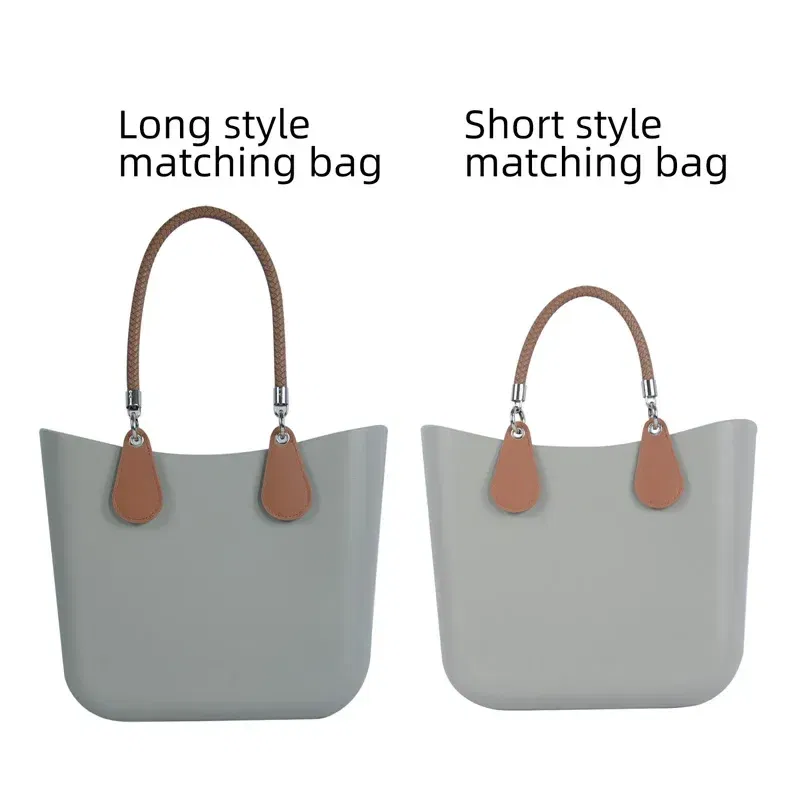 Color: Orange, Ships From: CHINA - 2025 Obag PU Woven braided leather Rope Handles strap belt for O Bag accessoires Tote Bag  Women's Bag Accessories