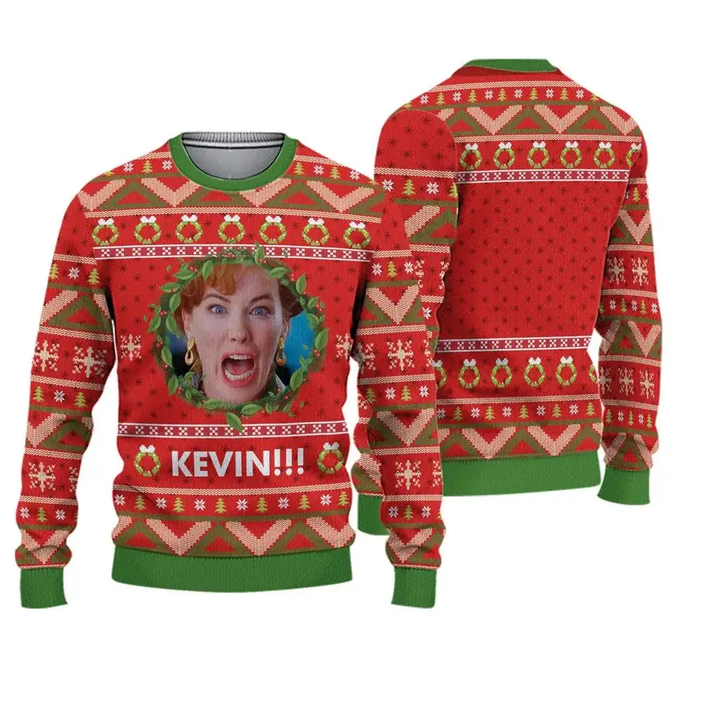 Color: Dark Grey, Size: M - New Style Sweatshirt For Spending Christmas Alone At Home Ugly Christmas Pullover 2026 Fashionable Casual Couple Sweatshirts