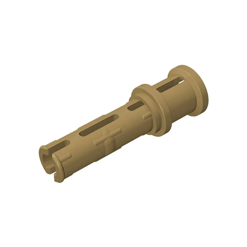 Color: Bright Green - Gobricks 10PCS Bricks Technical Pin 3L with Friction Ridges Lengthwise and Stop Bush Compatible With 32054 Assembles Block