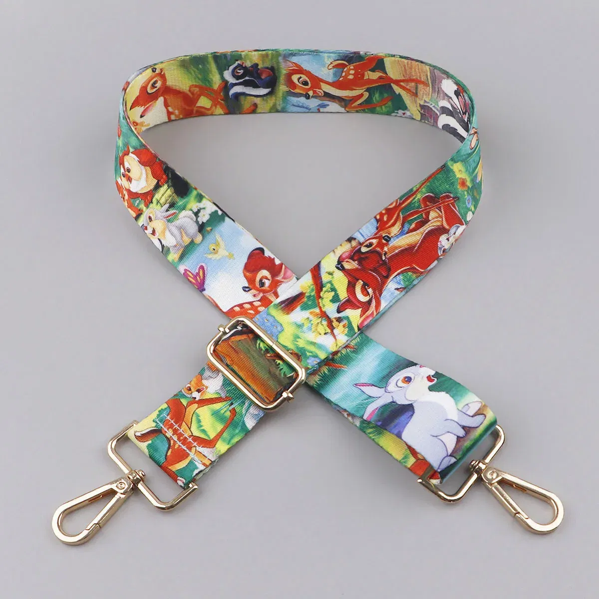 Color: Light Grey - Cute Cat StitchLadies Messenger Bag Shoulder Strap Bag Strap One Shoulder Adjustable Shoulder Strap Accessories Bag Strap