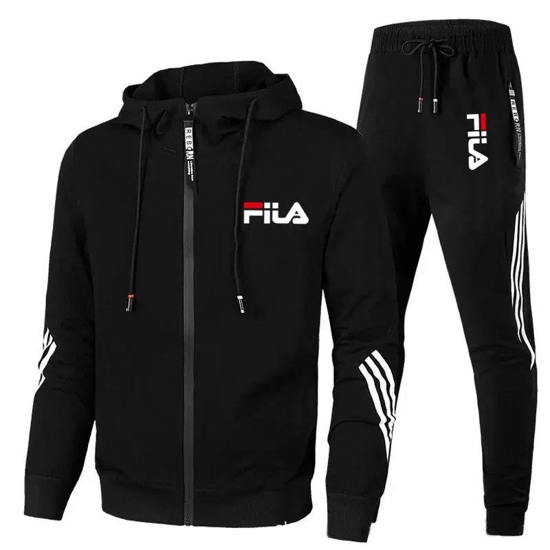 Color: green, Size: S, Ships From: CHINA - Men's spring and Fall outdoor zipper jacket + sweatpants jogging set Casual basketball fitness two-piece set