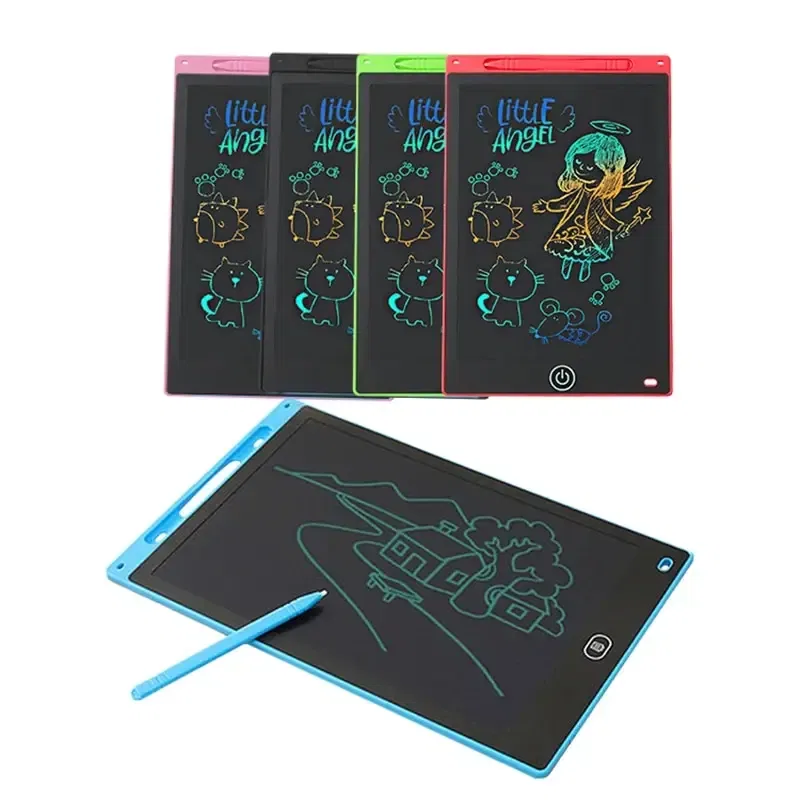 Color: Multicolor - 12 Inch LCD Writing Tablet Drawing Board Graffiti Sketchpad Mgaic Erasable Handwriting Pad Toys for Kids Boys Gifts