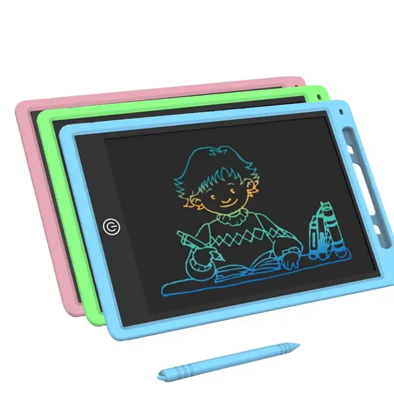 Color: Multicolor - 12 Inch LCD Writing Tablet Drawing Board Graffiti Sketchpad Mgaic Erasable Handwriting Pad Toys for Kids Boys Gifts