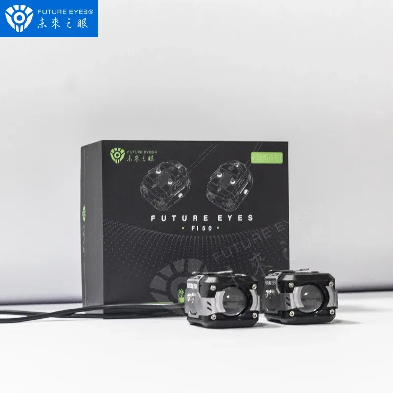 Color: WHITE, Ships From: CHINA - Future Eyes F150 Motorcycle Led Spotlight 6000 LM Electric Vehicle Auxiliary Road Far And Near Light Tangent Light Flashing Lens