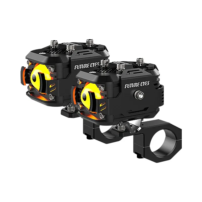 Color: WHITE, Ships From: CHINA - Future Eyes F150 Motorcycle Led Spotlight 6000 LM Electric Vehicle Auxiliary Road Far And Near Light Tangent Light Flashing Lens