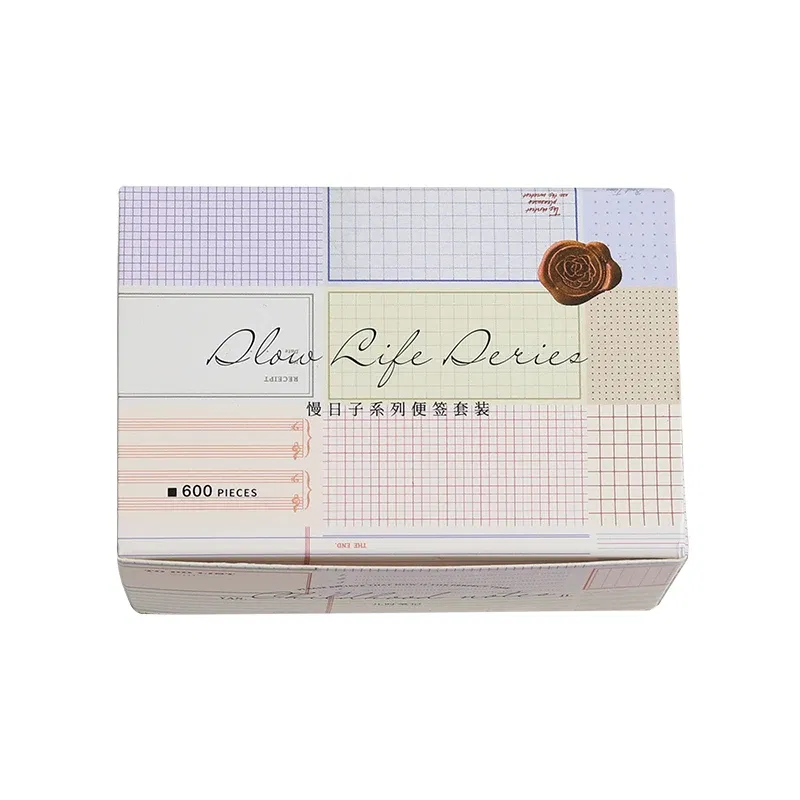 Color: PURPLE - Yoofun 600 Sheets Retro Material Paper Border Memo Pad Set Collage Junk Journal Scrapbooking Message Notes Office School Station