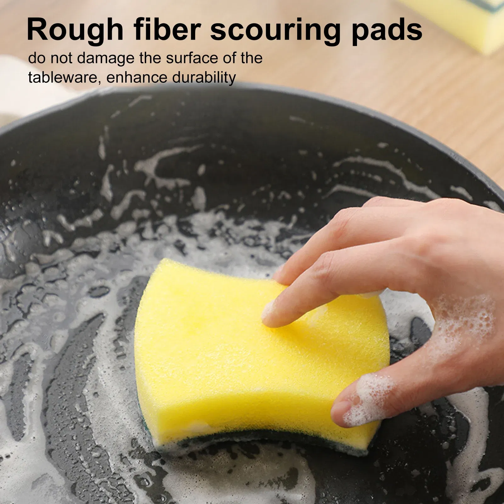 Color: Blue, Ships From: CHINA - Dishwashing Sponge Kitchen Nano Emery Magic Clean Rub Pot Rust Focal Stains Sponge Sponge Removing Kit Cleaning Brush Sponges