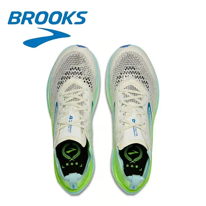 Color: MULTI, Shoe Size: 40 - Brooks Hyperion Elite 4 Series Gray Green Breathable Engineering Mesh Men's Lightweight Cushioning Running Shoes