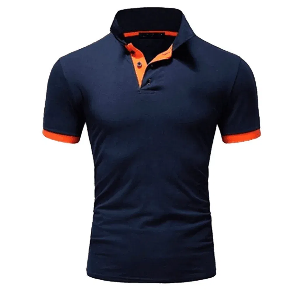 Color: Khaki, Size: XL - Men's Short Sleeve Polo Shirts Casual Slim Fit Basic Designed Shirts Quick-drying Anti-wrinkle Tops